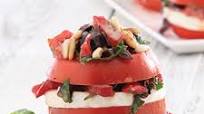 Stacked Caprese Salad Stacked Caprese Salad