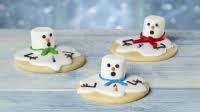 Melted Snowman Sugar Cookies Melted Snowman Sugar Cookies