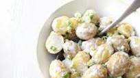 Warm potato salad with Caesar dressing Warm potato salad with Caesar dressing