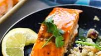 Spicy Bourbon Glazed Salmon Spicy Bourbon Glazed Salmon