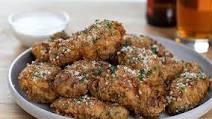 Garlic Parmesan Chicken Wings with Jalapeño Ranch Garlic Parmesan Chicken Wings with Jalapeño Ranch