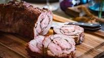 Grilled pork roulade from the Big Green Egg Grilled pork roulade from the Big Green Egg