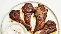 Spiced Marinated Lamb Chops with Garlicky Yogurt Spiced Marinated Lamb Chops with Garlicky Yogurt