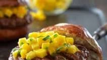 Caribbean Beef Burgers with Mango Salsa Caribbean Beef Burgers with Mango Salsa