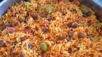 Rice with Pigeon Peas { Arroz Con Gandules } Rice with Pigeon Peas { Arroz Con Gandules }