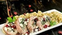 Kale and Goat Cheese Stuffed Pork Tenderloin With Dried Cranberries and Wild Rice Kale and Goat Cheese Stuffed Pork Tenderloin With Dried Cranberries and Wild Rice