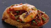 Bruschetta with Shrimps and Marinara Sauce Bruschetta with Shrimps and Marinara Sauce
