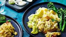 Leek rarebit pork steaks Leek rarebit pork steaks