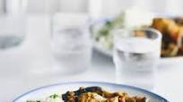 Home-style pork curry with cauliflower rice Home-style pork curry with cauliflower rice