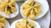 Hummus Deviled Eggs Recipe - Low Carb, Keto Hummus Deviled Eggs Recipe - Low Carb, Keto
