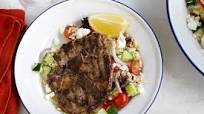 Greek lamb chops with risoni salad Greek lamb chops with risoni salad