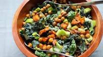 Chickpea Caesar Salad with Sweet Potatoes Chickpea Caesar Salad with Sweet Potatoes