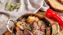 Instant Pot Beef Stew with Sage and Red Wine (Italy) Instant Pot Beef Stew with Sage and Red Wine (Italy)