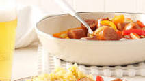 Chicken Sausages with Peppers Chicken Sausages with Peppers
