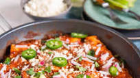 Easy Chicken Skillet Enchiladas Easy Chicken Skillet Enchiladas