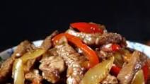 Black pepper beef stir-fry (黑椒牛柳) Black pepper beef stir-fry (黑椒牛柳)