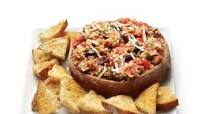Bruschetta Dip in an Italian Bread Bowl Bruschetta Dip in an Italian Bread Bowl