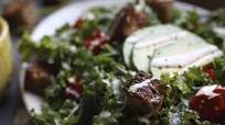 Vegan Kale Caesar Salad with Roasted Tomatoes and Avocado Vegan Kale Caesar Salad with Roasted Tomatoes and Avocado