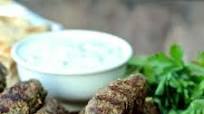 Beef Kofta Kebabs with Tzatziki Sauce Beef Kofta Kebabs with Tzatziki Sauce