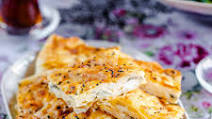 Turkish tray börek with cheese (Peynirli tepsi böreği) Turkish tray börek with cheese (Peynirli tepsi böreği)