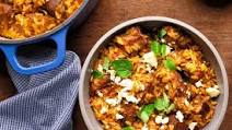 Slow-cooked lamb with orzo Slow-cooked lamb with orzo