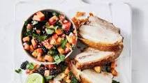 Pork Belly With Blackberry & Nectarine Salsa Pork Belly With Blackberry & Nectarine Salsa