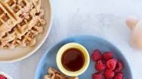 Healthy Waffles with Raspberries Healthy Waffles with Raspberries