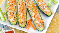Buffalo Chicken Stuffed Zucchini Boats Buffalo Chicken Stuffed Zucchini Boats