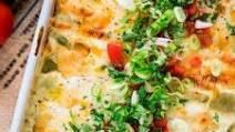 Quick and Easy Green Chile Chicken Enchilada Casserole Quick and Easy Green Chile Chicken Enchilada Casserole