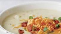 Baked Potato & Leek Soup with Cheddar & Bacon Baked Potato & Leek Soup with Cheddar & Bacon