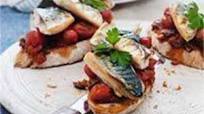 Spicy mackerel bruschetta Spicy mackerel bruschetta