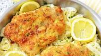 Romano Chicken with Lemon Garlic Pasta Romano Chicken with Lemon Garlic Pasta