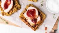 Turkey and Waffles with Maple Cranberry Butter Syrup Turkey and Waffles with Maple Cranberry Butter Syrup