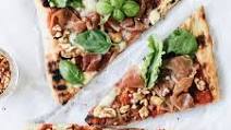 Grilled Pizza with Prosciutto, Blue Cheese and Walnuts Grilled Pizza with Prosciutto, Blue Cheese and Walnuts