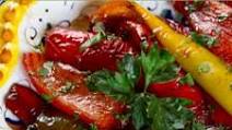 Fried Sweet Peppers With Balsamic Vinegar Fried Sweet Peppers With Balsamic Vinegar