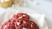 Vegan Red Velvet White Chocolate Chip Cookies Vegan Red Velvet White Chocolate Chip Cookies
