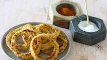 Baked Onion Rings With Low Carb Coating Baked Onion Rings With Low Carb Coating
