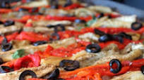 Coca recapte (Spanish flatbread with smokey grilled vegetables) Coca recapte (Spanish flatbread with smokey grilled vegetables)