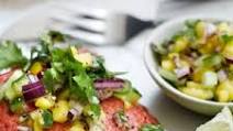 Weight Watchers tandoori salmon with spicy mango salsa Weight Watchers tandoori salmon with spicy mango salsa