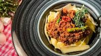 Tagliatelle With Asparagus and Bolognese Sauce Tagliatelle With Asparagus and Bolognese Sauce
