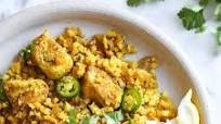 Cauliflower Rice Chicken Biryani