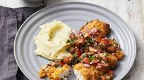Pizza Chicken Tenders with Tomato Salsa Pizza Chicken Tenders with Tomato Salsa