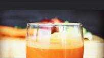 Vegetable And Fruit Juice With Carrots, Celery, Apples And Parsley Vegetable And Fruit Juice With Carrots, Celery, Apples And Parsley