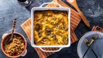 Red Bean Enchilada Bake with Spanish Rice & Cashew Queso Red Bean Enchilada Bake with Spanish Rice & Cashew Queso