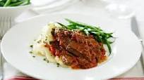 Liver and onion casserole with pancetta Liver and onion casserole with pancetta