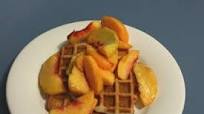 Summer Waffles With Peaches Summer Waffles With Peaches