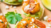 Spicy Shrimp Guacamole Bites Spicy Shrimp Guacamole Bites