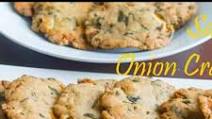 Baked Savory Onion Crakers Recipe | Baked Maddur Vada Recipe Baked Savory Onion Crakers Recipe | Baked Maddur Vada Recipe