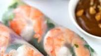 Shrimp Spring Rolls with Peanut Dipping Sauce Shrimp Spring Rolls with Peanut Dipping Sauce
