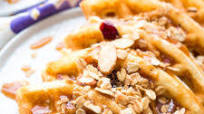 Crispy Waffles with Cinnamon Honey Butter Crispy Waffles with Cinnamon Honey Butter
